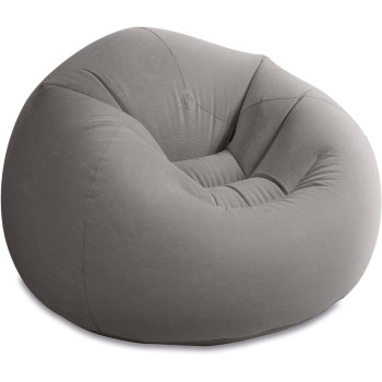 Intex Beanless Bag Chair, 68579Ep, Gray, H27 X W41 X D42 Inch