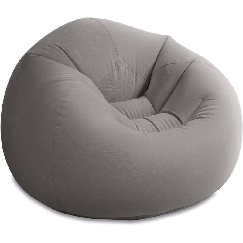 Intex Beanless Bag Chair, 68579Ep, Gray, H27 X W41 X D42 Inch