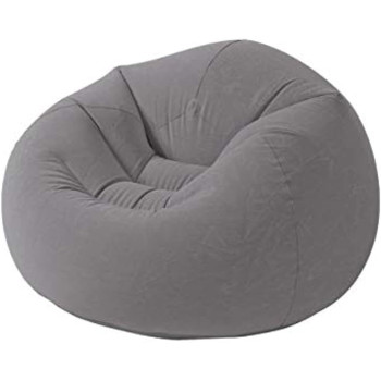 Intex, 68579, Inflatable Beanless Bag Lounger Chair, Silver