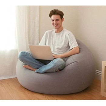 Intex Round Inflatable Chair Grey, 15.17 Pounds, 68579