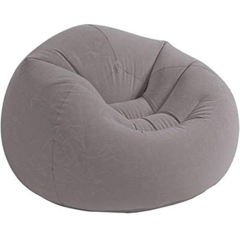 Intex, 68579, Inflatable Beanless Bag Air Chair, Gray, ‎35.4 X 28.2 X 11.4 Cm