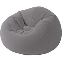 Intex Recreation Beanless Bag Chair, 68579, Grey, 2.49 Kilograms