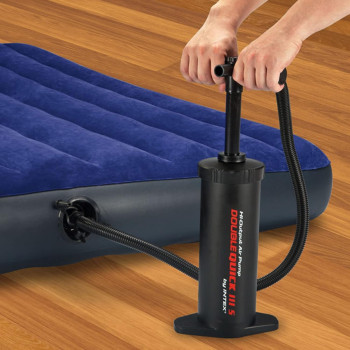 Intex Double Quick Hand Pump 14 1/2 Inches Model, Multi Color