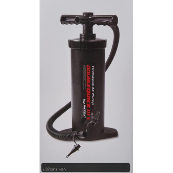 Intex Plastic Double Quick, Hand Pump, Black, ‎13.3 X 13.3 X 37.5 Cm