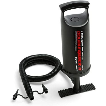 Intex Plastic Double Quick, Hand Pump, Black, ‎13.3 X 13.3 X 37.5 Cm