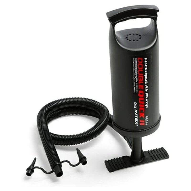 Intex Plastic Double Quick, Hand Pump, Black, 13.3 X 13.3 X 37.5 Cm