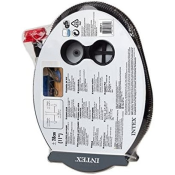 Intex Plastic Bellows Foot Pump Series, Black, 28.3 X 5.4 X 21.9 Cm