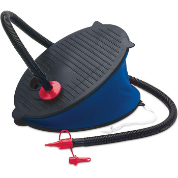 Intex Plastic Bellows Foot Pump Series, Black, 28.3 X 5.4 X 21.9 Cm