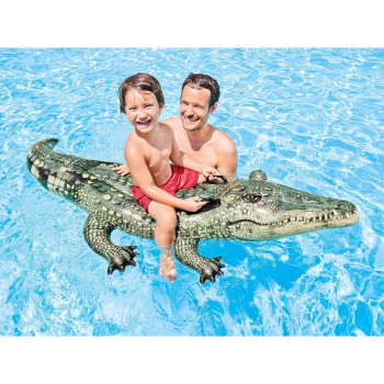 Intex Siva Toys Swimming Animal Crocodile, Multi Colour, 227926