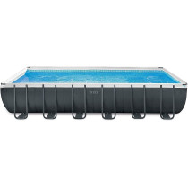 Intex Alloy Steel Pool 24Ft, Multi Colour, ‎732 X 366 X 132 Cm