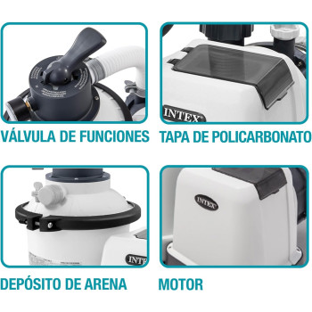 Intex Plastic Corded Electric Sand Filter Pump, 1500 Gph