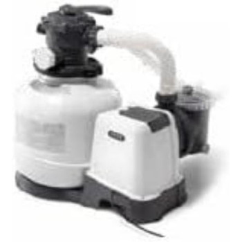 Intex Metal ‎Corded Electric 2800 Gph Sand Filter Pump, Black