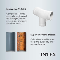 Intex Round 10Ft X 30In Prism Frame Pool Set With Filter Pump