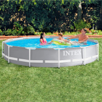 Intex Alloy Steel Round Prism Frame Pools, 6500 Liters