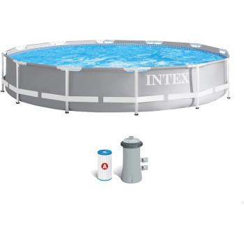 Intex Alloy Steel Round Prism Frame Pools, 6500 Liters