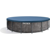 Intex Round Greywood Prism Frame Premium Pool Set, 73.4 Kilograms
