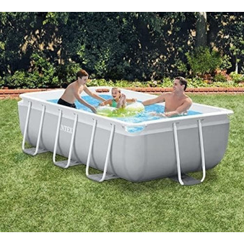 Intex Alloy Steel Prism Frame Rectangular Pool Set