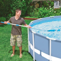 Intex Rectangular Aluminum Deluxe Pool Maintenance Kit, Black