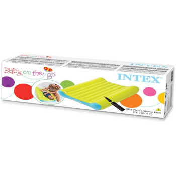 Intex Baby Changing Mat Inflatable Compact, Green/Blue