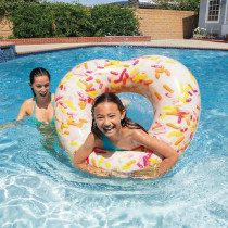 Intex Multi-Color Polyvinyl Chloride Sprinkle Donut Heart Tube