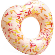 Intex Multi-Color Polyvinyl Chloride Sprinkle Donut Heart Tube