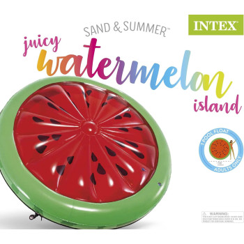 Intex Watermelon Inflatable Island, Red, ‎182.88 X 182.88 X 22.86 Cm