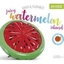 Intex Watermelon Inflatable Island, Red, ‎182.88 X 182.88 X 22.86 Cm