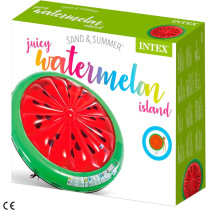 Intex Watermelon Island Pool Floater, Red/Green, 56283