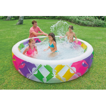 Intex Plastic Round Pinwheel Deluxe Children Pool, 750 Liters
