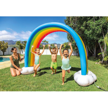 Intex, 56597Np, Rainbow Cloud Sprinkler, Black, 40.6 Zm X 15.9 Zm X 35.6 Zm