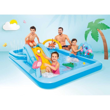 Intex Multicolor Rectangular Water Play Center Jungle Adventures