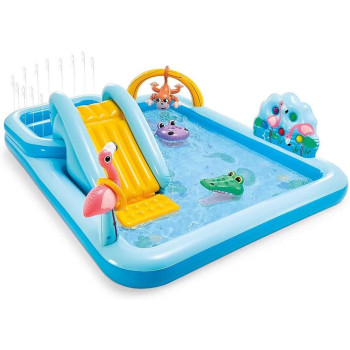Intex Multicolor Rectangular Water Play Center Jungle Adventures