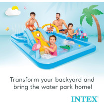 Intex Rectangular Jungle Adventure Inflatable Play Center, Blue