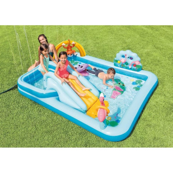 Inflatable Pool Play Center Jungle 258 X 216 X 84 Cm Intex