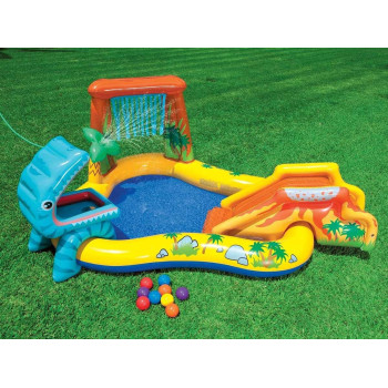 Intex Dinosaur Park Inflatable Fun Center, 216 Liters