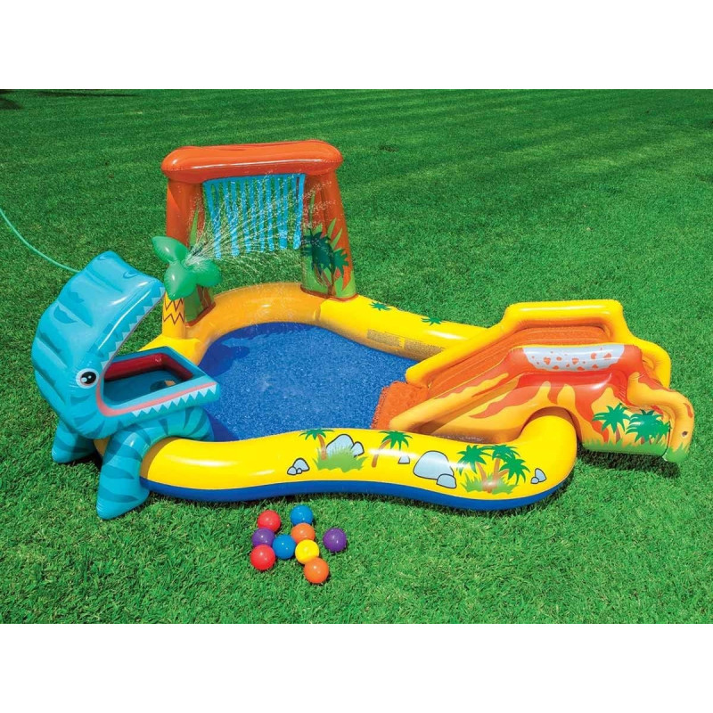 Intex Dinosaur Park Inflatable Fun Center, 216 Liters