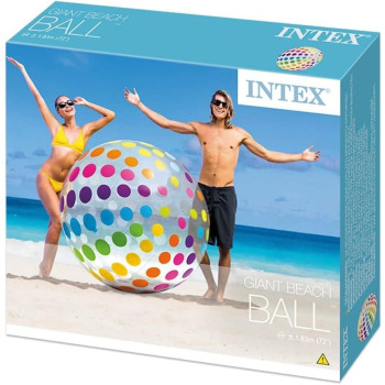 Giant Round Polyvinyl Chloride Beach Ball Spotty Intex