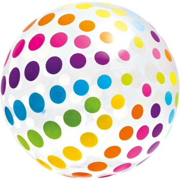 Giant Round Polyvinyl Chloride Beach Ball Spotty Intex