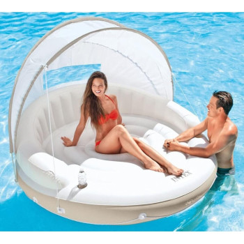 Intex Inflatable Pool Float Canopy Island, 8.83 Kilograms