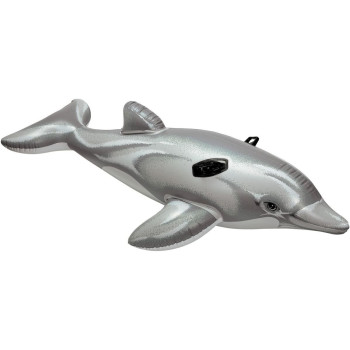 Intex Whale Ride-On Floating Raft, Gray, 1 Kilograms