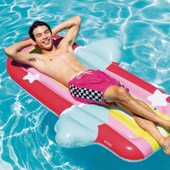 Intex Polyvinyl Chloride,Multi-Color, Rainbow Cloud Float