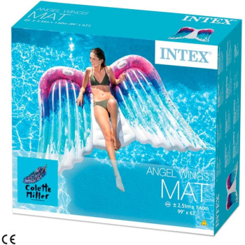 Intex ‎Unisex-Adult Polyester Angel Wings Mat, Multi-Colour