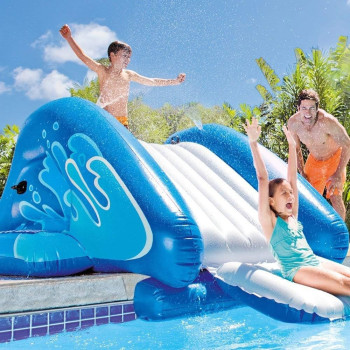 Intex Inflatable Water Slide, 333 X 206 X 117 Cm, Blue