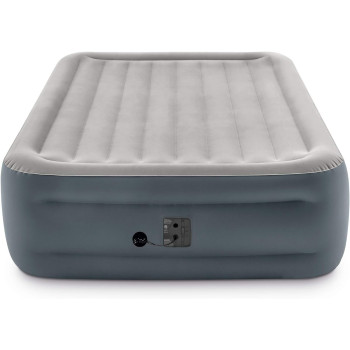 Intex Dura-Beam Series Essential Rest Airbed With Internal Electric Pump, Bed Height 18, Queen