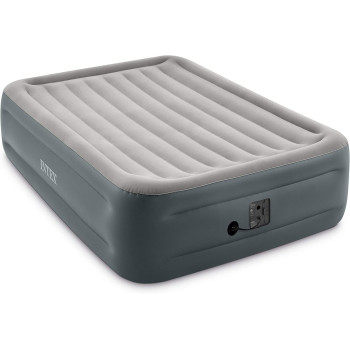 Intex Dura-Beam Series Essential Rest Airbed With Internal Electric Pump, Bed Height 18, Queen