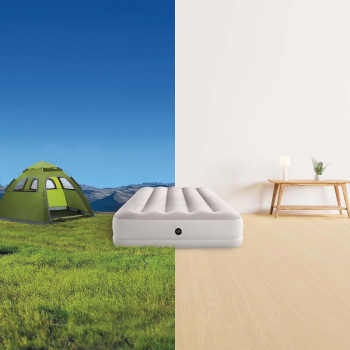 Intex Twin Dura-Beam Prestige Mid-Rise Airbed W/ USB150, Inflated Size: 99Cm X 1.91M X 30Cm, 64177