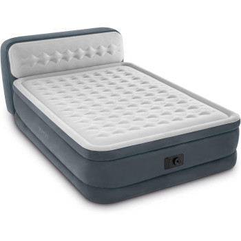 Intex Queen Dura Beam Series Headboard Airbed, Multicolour