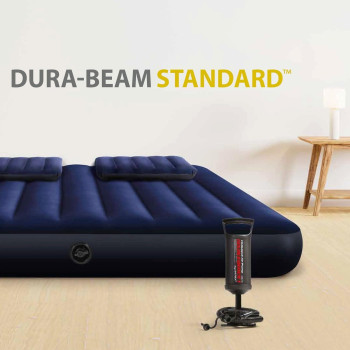 Intex Dura-Beam Standard Classic Downy Air Bed, Multicoloured