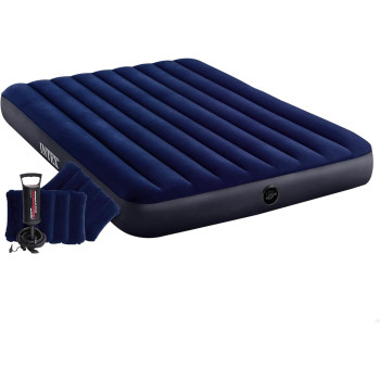 Intex Dura-Beam Standard Classic Downy Air Bed, Multicoloured