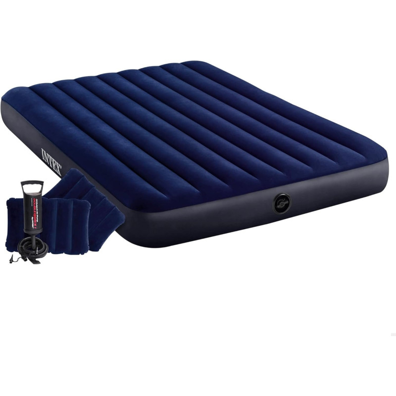 Intex Dura-Beam Standard Classic Downy Air Bed, Multicoloured